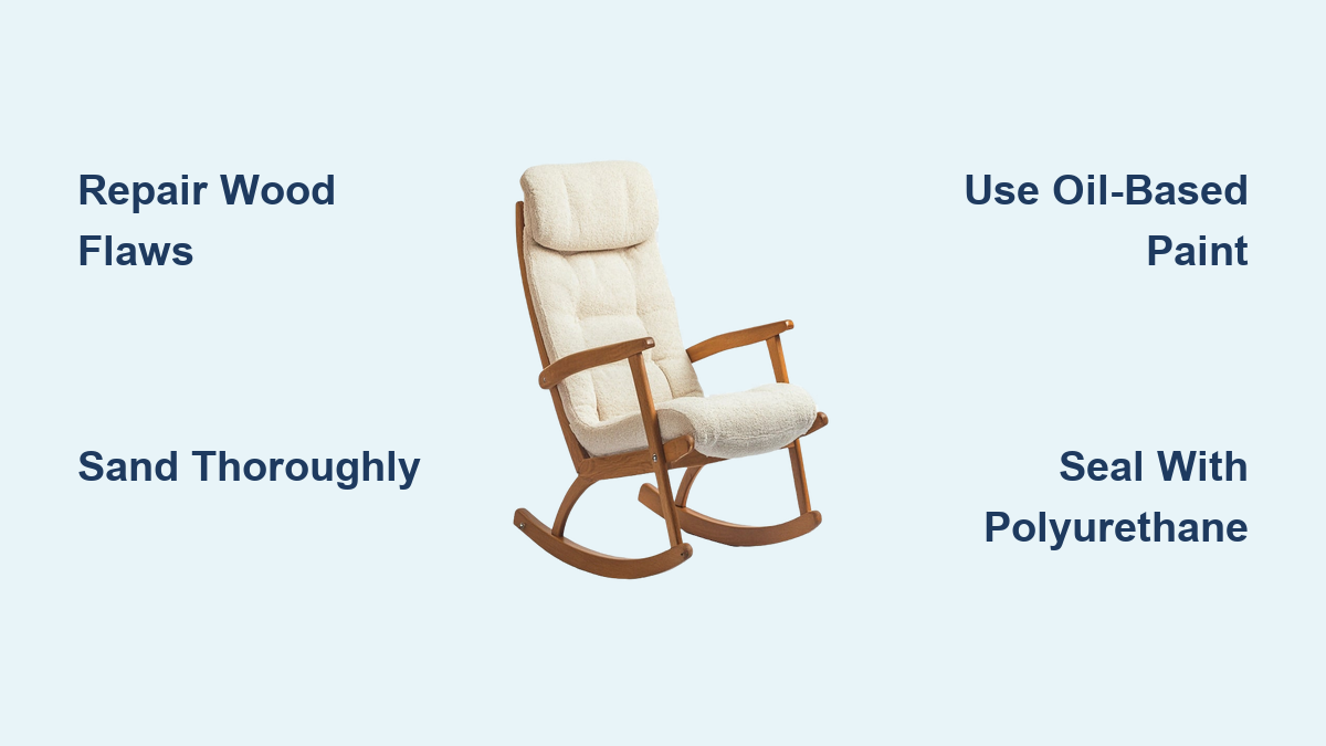 How to Paint Rocking Chairs Black